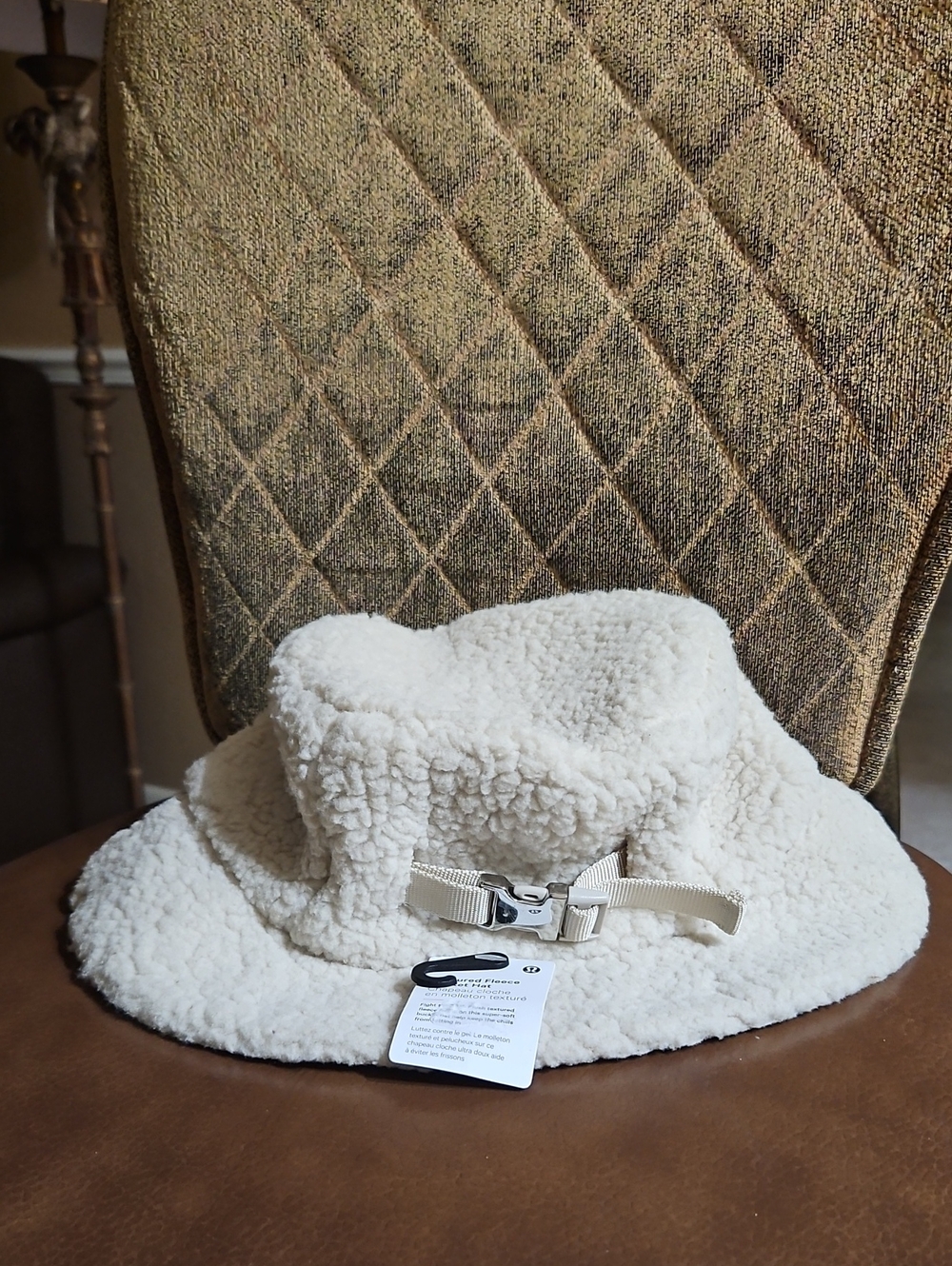 Lululemon Textured Fleece Bucket Hat Sherpa Cream NWT